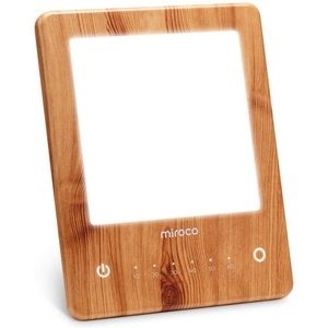 Miroco Light Therapy Lamp in Wood Grain Color